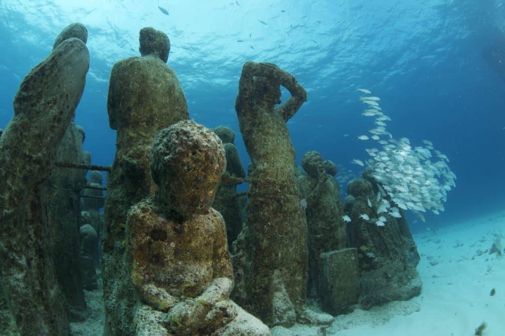 MUSA Underwater Museum in Cancun Mexico
