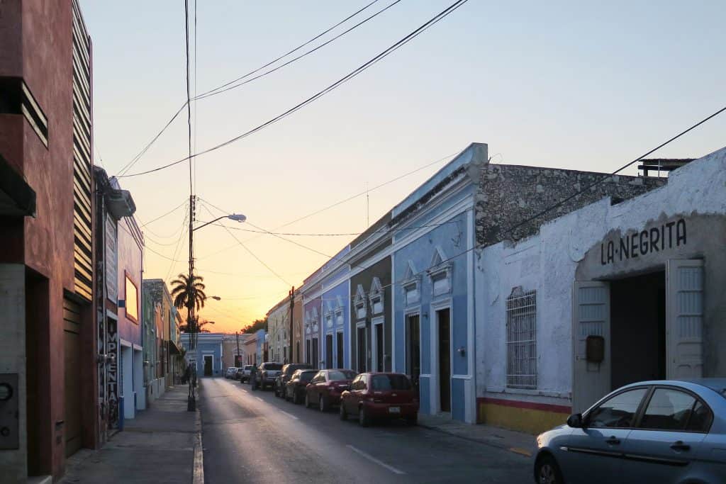 Street view of Mérida Mexico